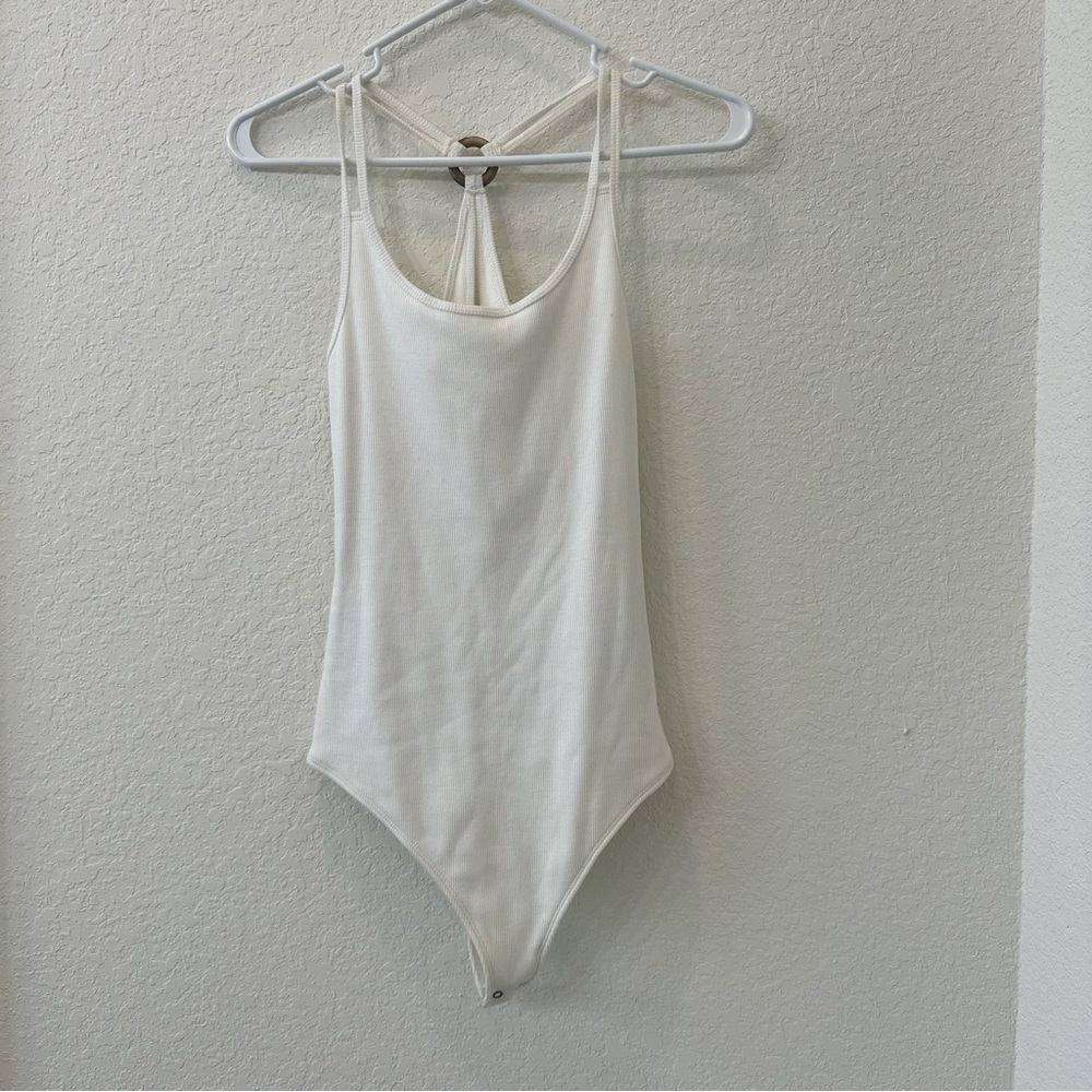 Abercrombie & Fitch Bodysuit Strappy White NWT
